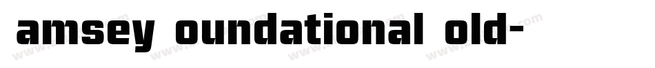 Ramsey Foundational Bold字体转换